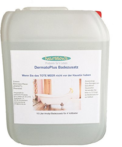 Badezusatz gesucht? DermatoPLUS 10 Liter - ein besonderes Wasser! Badezusatz - Für alle, die das TOTE MEER nicht vor der Haustür haben - Totes Meer-Kosmetik