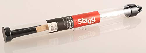 Stagg 20925 Teleskopische Jazzbesen mit Holzgriff