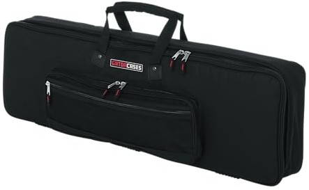 Gator Cases GKB Serie gepolsterte Keyboardtasche für 61-Tasten Keyboards (GKB-61-SLIM), Schwarz