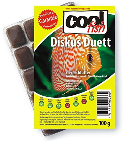 Cool Fish Diskus Duett, 30 x 100g-Blister,Fisch-Frostfutter, Aquarium, Aquaristik, Fischfutter