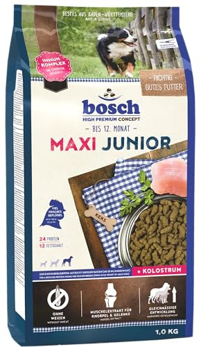 bosch HPC Maxi Junior | Hundetrockenfutter zur Aufzucht großer Rassen (ab 25 kg) | 1 x 15 kg