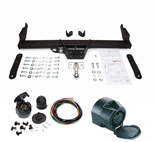 AHK Anhängerkupplung mit Elektrosatz 13 polig für Nissan Primastar / Opel Vivaro / Renault Trafic 2002- Anhängevorrichtung Hängevorrichtung - starr, mit angeschraubtem Kugelkopf