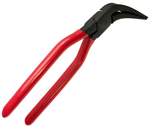 Pinza piega-lamiera con angolo di 45° e lunghezza da 280 mm, perfetta come attrezzo per idraulici e copritetti