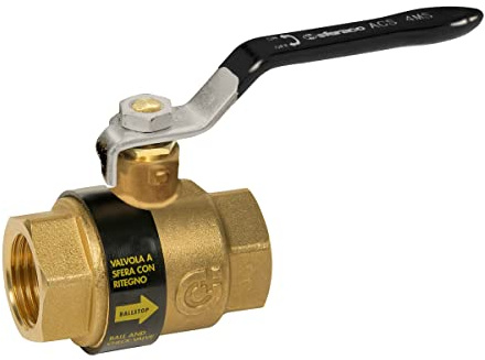 Sferaco - Robinet a tournant spherique clapet antipollution integre BALLSTOP Laiton FF DN : 1 1-4 323007