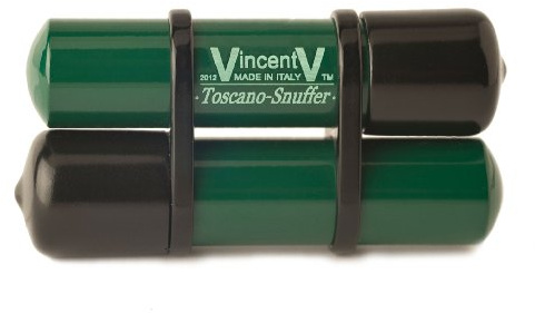 Made in Italy -Spegnisigaro Toscano-Snuffer Doppio con Gemello Verde – Spegnisigaro per sigaro Toscano per la gamma completa digita Snuffer® Snaffero® Toscano-Snuffer