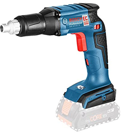 Bosch Professional 18V System visseuse plaquiste sans-fil GSR 18V-EC TE (couple maxi : 25 mm, six pans creux 1/4, sans batterie ni chargeur, dans L-BOXX)