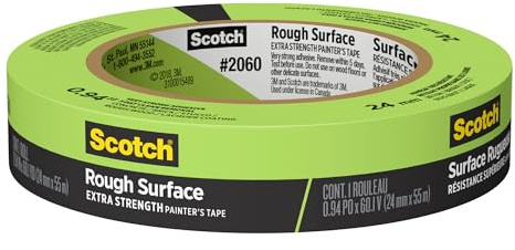 3M 2060 Scotch Rough Surface Painter's Tape: 0.94 in x 60 yds. (Green) / Retail-Packaged