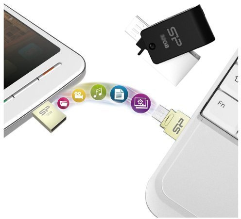 Allcam X21 8GB Micro USB Flash Drive/Memory Stick for Smartphones & Tablets (featuring USB OTG)