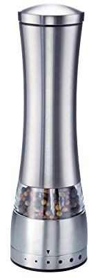 Westmark Salt and Pepper Mill, With ceramic grinder, Height: 21.5 cm, Stainless Steel, Traditionell, Silver, 63562260