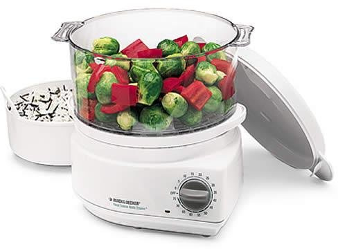 Black and Decker HS800 Handy Steamer Plus Food Steamer and Rice Cooker