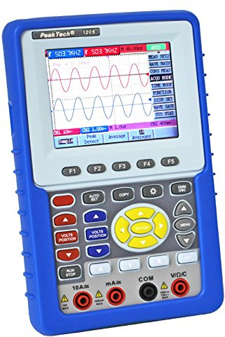 PeakTech P 1205- Speicheroszilloskop (20MHz) & True-RMS-Multimeter mit USB-Schnittstelle, 2-Kanal (20MHz) - Speicher, P 1205