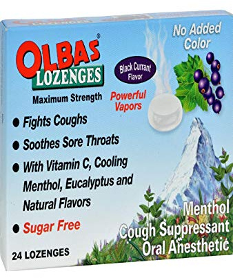 Olbas - Sabor máximo de la grosella negra de la fuerza de los losanjes - 24Pastillas