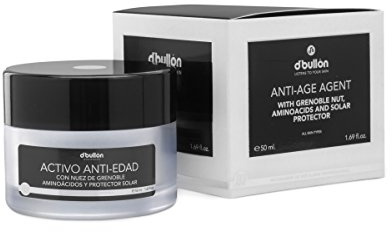 D'Bullón - Crema Facial, Anti-Edad con Nuez de Grenoble, Aminoácidos, Protección Solar, 50 ml, Todo Tipo de Piel