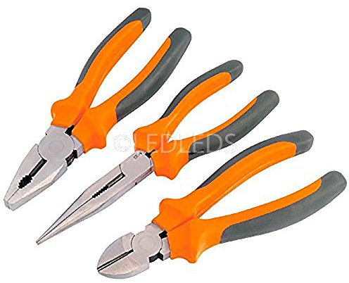 SET KIT 3 PEZZI PINZA DA 160 TRONCHESE DA 160 E PINZA PINZE A PUNTA DA 160