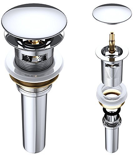 Mai & Mai Bonde de lavabo clic clac pour lavabos et vasques avec trop plein P04