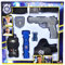 Simba 108102667 - Polizei Streife, Gürtel Set, Pistole, Holster, Funkgerät, Polizeimarke, Taschenlampe, Rollenspiel, ab 3 Jahren