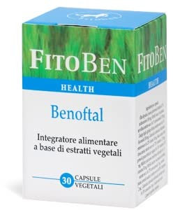 Fitoben | Benoftal Integratore Naturale per il Benessere della Vista e degli Occhi. 30 Capsule Vegetali.