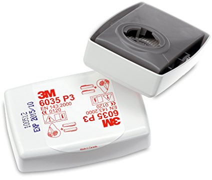 2-Teilig Filter für Stäube 3M Artikel-Nr.6035 P3 P2 für Maske-Serien 6000 und 7000