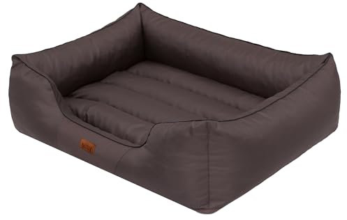 DOGGY Hobbydog CORCBR1 Hundebett Hundesofa Hundekorb Tierbett Comfort, XXL, 108 x 88 cm, Dunkelbraun