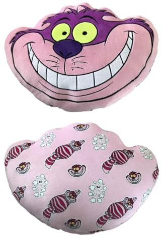 Coussin Cheshire Alice au pays des merveilles – Coussin confortable et agréable à serrer – Motif : Cheshire – Cadeau pour Fan et Passionné – Qualité Supérieure – Dimensions 40 cm x 40 cm
