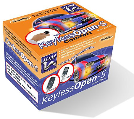 JOM Car Parts & Car Hifi GmbH 7105-3 Keyless Open-S mit Klappschlüssel, Funkfernbedienung für Zentralverriegelung,Fahrzeugspezifisch mit Klappschlüssel