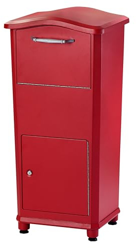 Architectural Mailboxes 6900R Elephantrunk Parcel Drop Box, Red