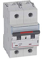 Disjoncteur DX³ 36kA - 2P 230V~ à 400V~ - 20A - courbe C - 3 modules