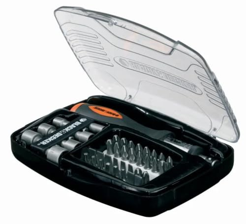 BLACK & DECKER - Juego de destornilladores de carraca, A7062, juego de 40 piezas
