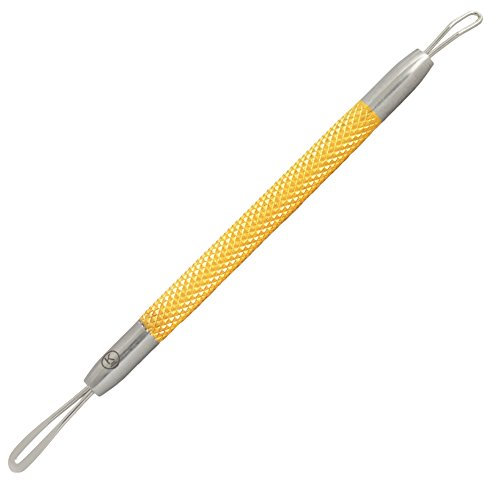 K-Pro Tire-Comédons Extracteur Boucle - Enlève Points Noirs - Acier Inoxydable (Or)