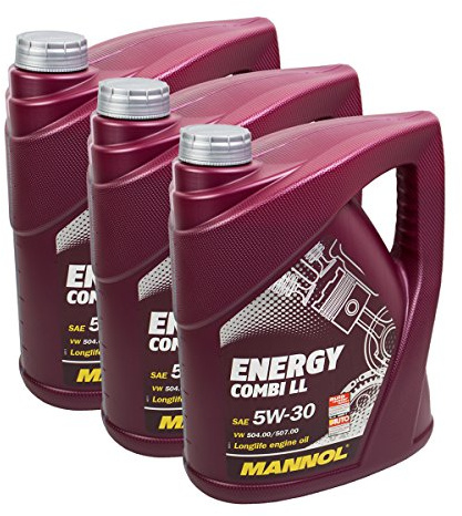 3x MANNOL MN7907-5 Energy Combi LL 5W-30 Motoröl API SN/CF 5L