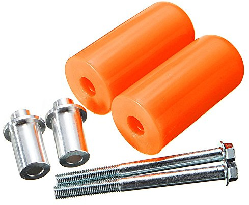 Yefun Rahmenschieber, Universal-Motorrad-Rahmenschieber, Anti-Crash-Schutz für Yamaha Honda Suzuki (Orange)