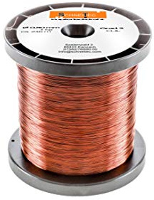 Kupferlackdraht W210 Ø 0,80 mm 1 kg, ca. 215m - CU Lackdraht Grad 2 CUL Kupferdraht Gewicht 1 Kilogramm Durchmesser 0,80 Millimeter Wickeldraht Kupfer Draht nach IEC 60317-13