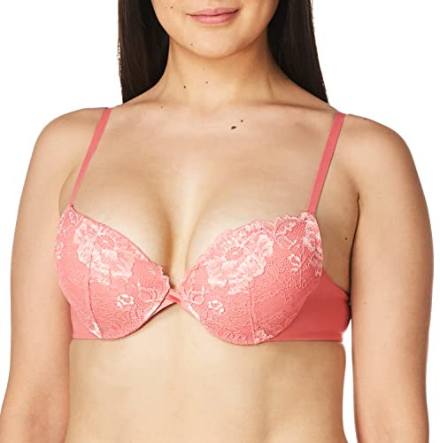 Maidenform Damen Love The Lift Bügel Dm9900 Push-Up-BH, Rosa Begonie mit sanftem Pfirsich, 75D