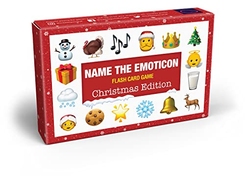 Bubblegum Stuff - Name The Emoticon, Christmas and Festive Edition - Spielkarten, Brettspiele, Familienspiele - Trivia-Spiele, Spiele für Erwachsene - Partyspiele, Reisespiele, Partykartenspiele