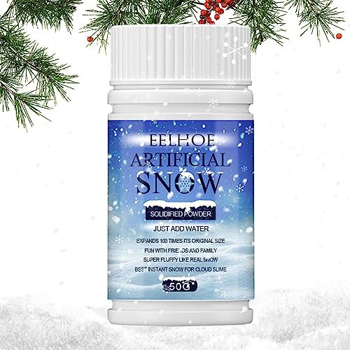 Youding Künstlicher Schnee | Plüschschnee Weihnachten zur Dekoration – Conjuring Requisiten Falsche Schneedekoration für Weihnachten, Fenster, Geschenkbox, Bäume, Hof, Wand, Flur