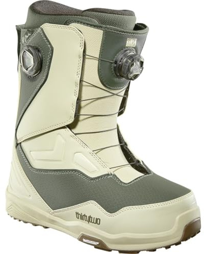 Thirtytwo Men's TM-2 Double BOA Snowboard Boots - 2024/2025 Warm Grey/Olive (Hansen) | 11