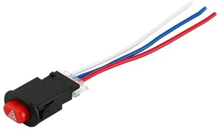 CGEAMDY Interruptor de Luz con Botón de Advertencia y Controlador Flash Doble