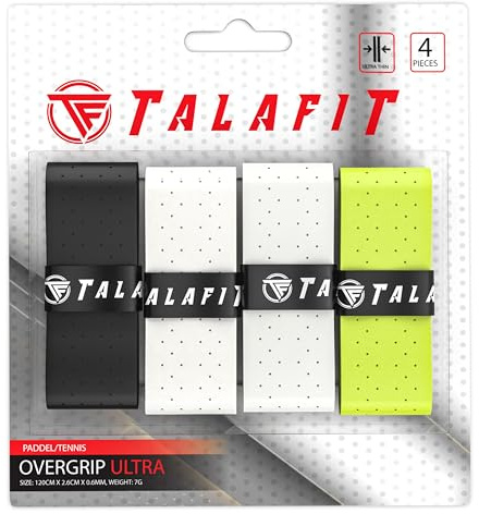 TALAFIT OverGrips Padel Ultra - Grip Padel - Poignée de Raquette de Padel perforée - Grip Tennis - Accessoires Padel - Grips Golf - Prise maximale