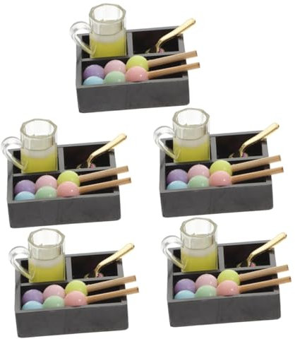 TOYANDONA 10sets Miniature House Ornament Mini Afternoon Tea Mini House Accessory Micro Scene Layout