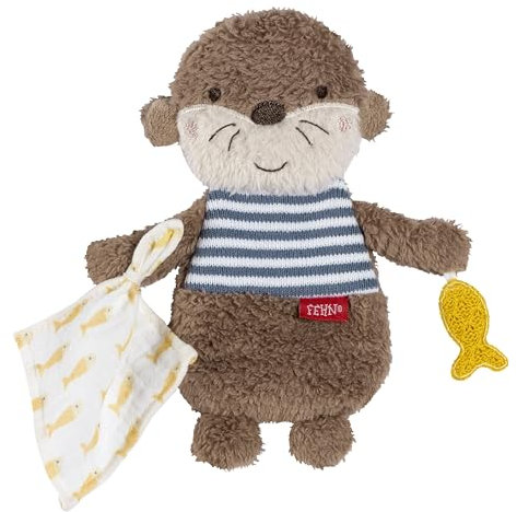Fehn Knister-Otter – Activity-Rascheltier zum Greifen, Lauschen, Spielen & Geräusche erzeugen - fördert Babys Sinne & Motorik - idealer Begleiter für Babys und Kleinkinder ab Geburt