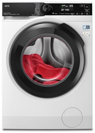 AEG Waschmaschine 9kg Serie 7000 ProSteam - Dampf-Programm – Weniger Bügeln & Mehr Frische, UniversalDose-Schublade für jedes Waschmittel bes. Effektiv für PODS, Mengenautomatik, 1600U/min, LR7EA75690