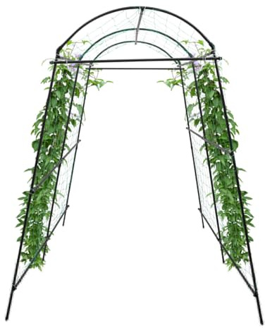 2,3 m, arc de jardin pour plantes grimpantes, treillis de jardin, treillis extra haut, en métal, pour plantes grimpantes, légumes, extérieur, structure de support de jardin