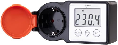revolt Strommessgerät: Outdoor-Energiekostenmesser & Stromverbrauchszähler, bis 3.680 Watt (Stromzähler Steckdose Outdoor, Stromzähler für Außensteckdose, Solar Lichterkette)