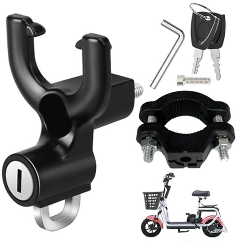 2 in 1 blocco casco gancio di sicurezza per casco gancio di blocco bici casco moto gancio casco gancio casco antimanomissione antifurto per bicicletta serratura di protezione casco
