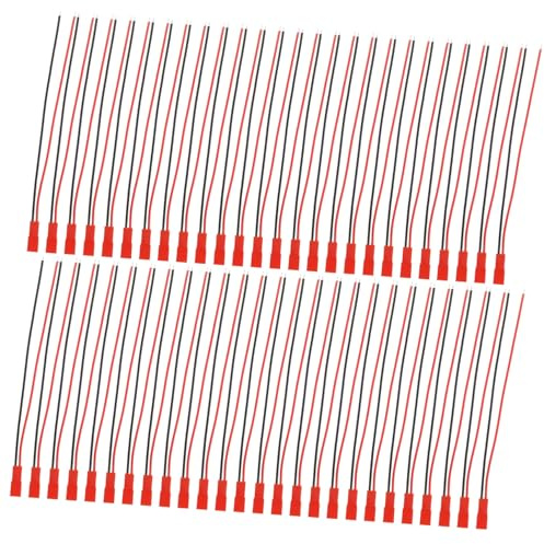 SECFOU Diy Craft Terminal Wire Battery Cable Male Female Jack Plugs Pvc Iron Connector