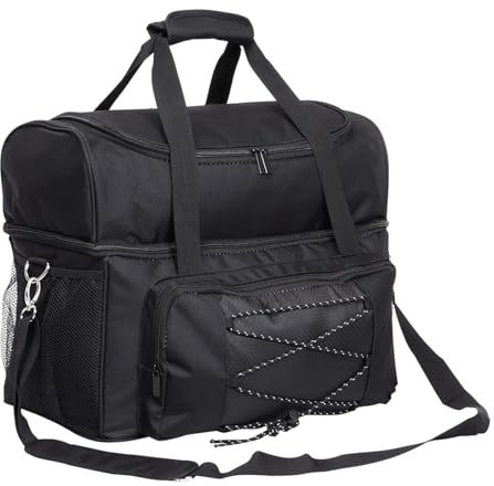 Bowlingtasche – Duals Ball-Aufbewahrungstasche mit Kissen-Armband, robuster Ballhalter, Bowling-Reisetasche für 2 Kugeln, schützende Tragetasche mit weichem Teiler