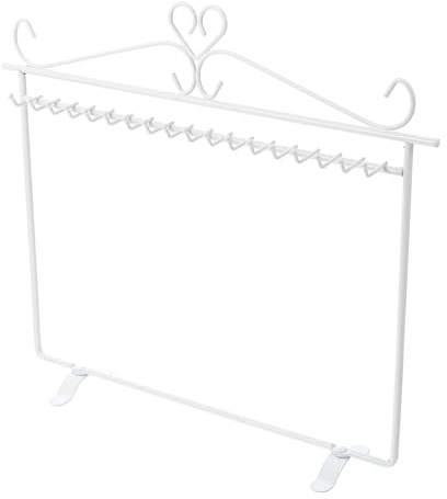 minkissy Estante Decorativo para Collares y Joyas de Hierro, Soporte Organizador de Escritorio para Accesorios Bijouterie, Exhibidor Práctico para Tienda y Hogar, Tamaño Compacto