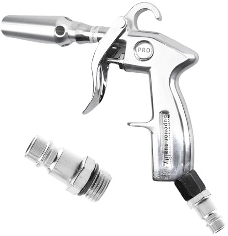 LEKEFETO Torr utblåspistol, tryckluftspistol för snabb torkning och utblåsning, tryckluftspistoler, blow, gun högtryck, luftpistol, klassisk utblåspistol, rengöringspistol, inklusive adapter