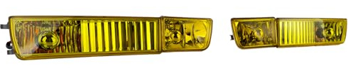 Klarglas Nebelscheinwerfer Set Gelb mit Blinker für VW Golf 3 91-97