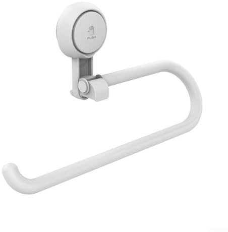 No-Drilling/Suction Cup Kitchen Paper Roll Holder - Wall Mounted Kitchen Roll Storage Rack - for Bathroom & Kitchen